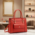Elegant Large Capacity Red Tote Bag